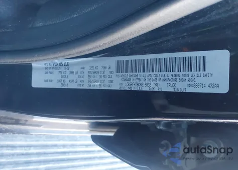 2019 Ram 1500 Limited z USA, uszkodzony, nr VIN 1C6SRFHT8KN619832